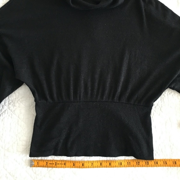 Free People Black  T/Neck Blouse Size XS - Picture 11 of 14